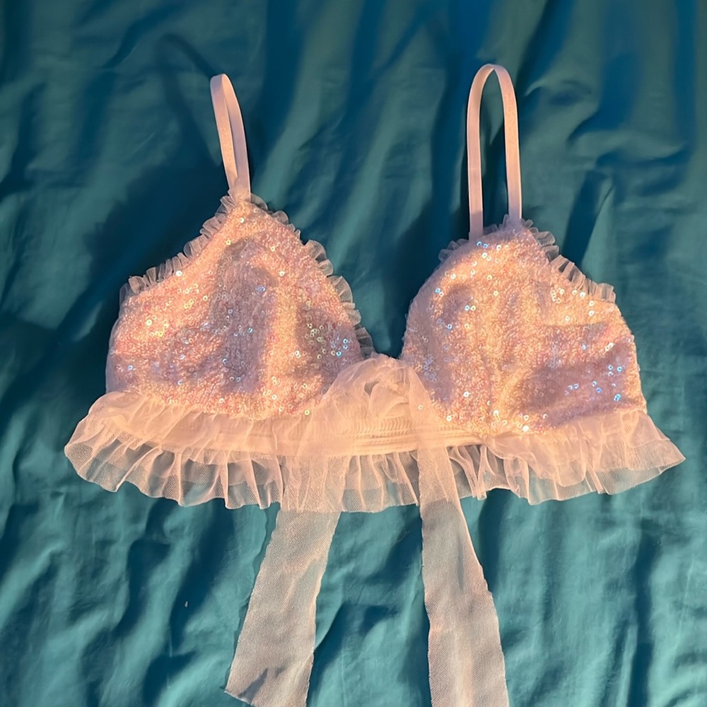 Sequin bra